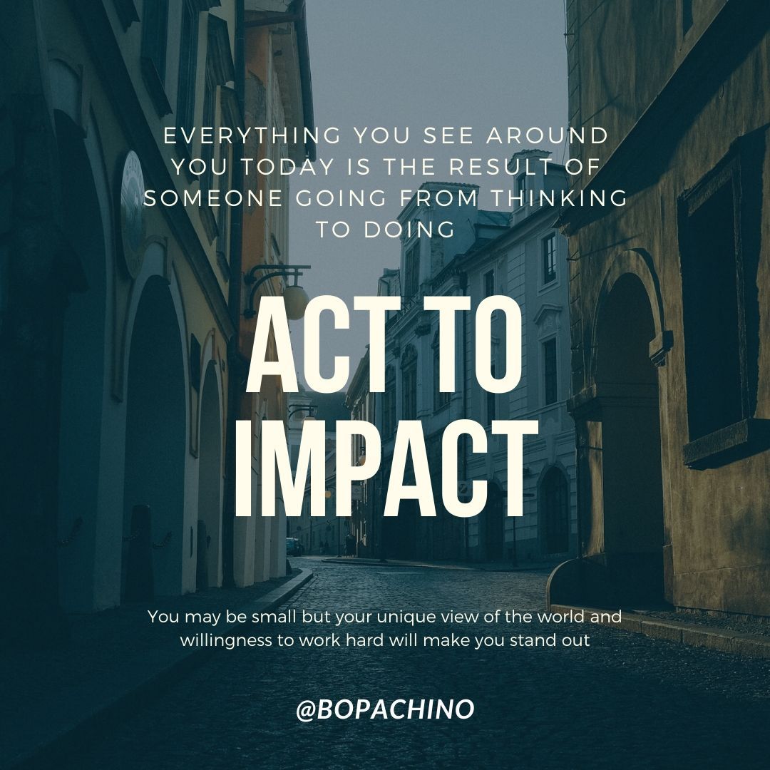Bopachino's Digital Marketing Company Instagram Post About Creating An Impact